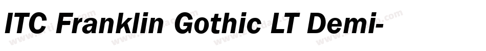 ITC Franklin Gothic LT Demi字体转换